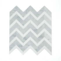 BIZOU - 12X13, WHITE/WHITE, POLISHED